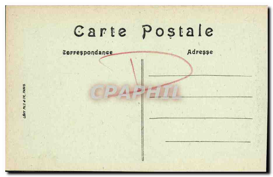 CPA Caen La Tour Leroy et le Clocher de Saint Pierre — Verso