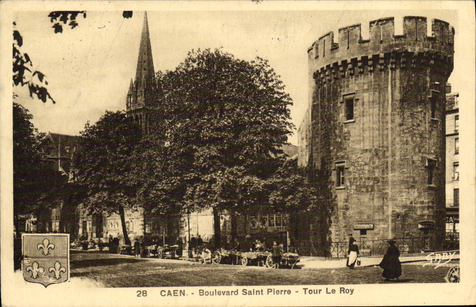 Caen - Boulevard Saint Pierre - Tour Le Roy — G. Arraud, éditeur 'Gaby', n°28