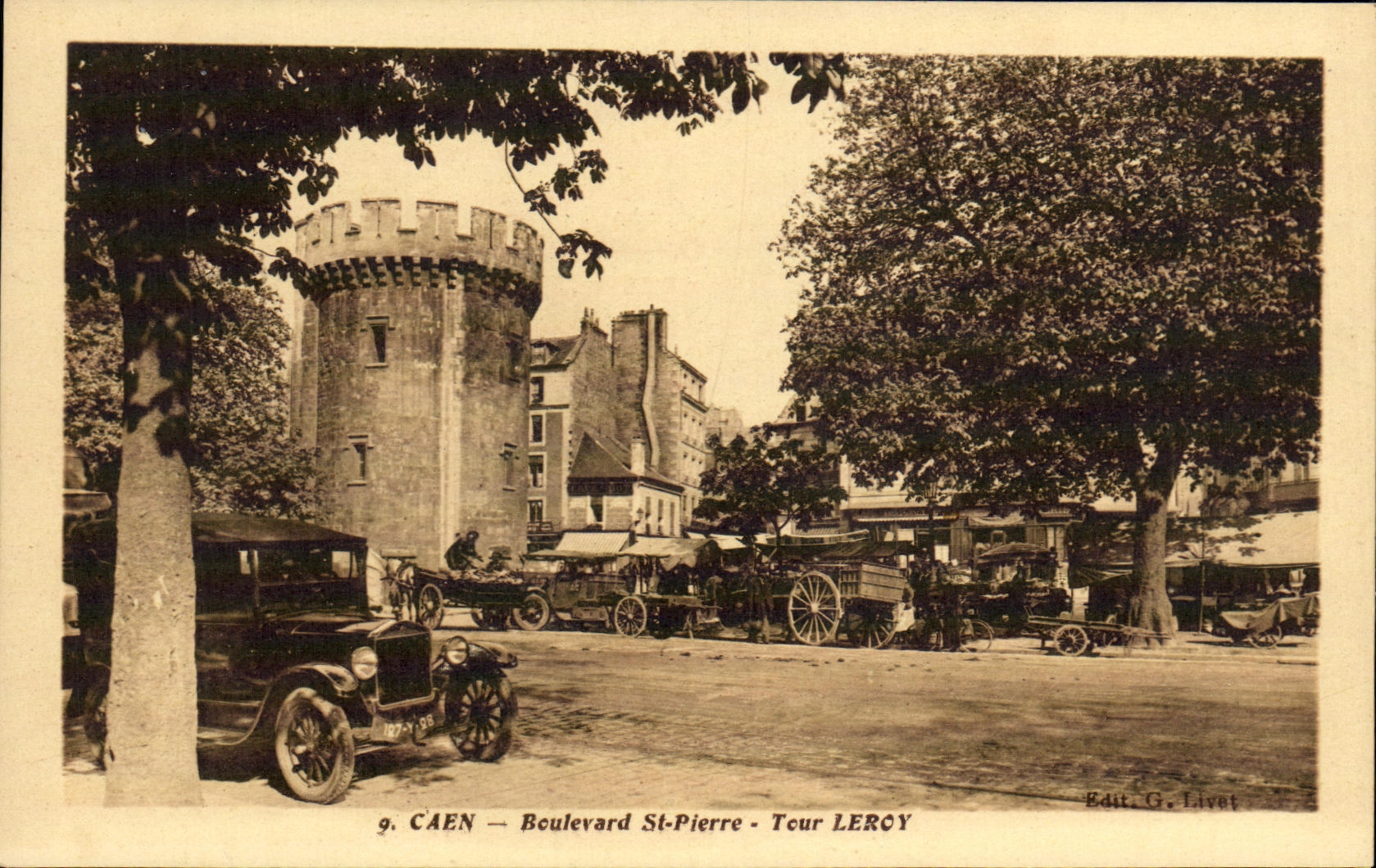 CAEN — Boulevard St-Pierre — Tour LERROY — Edit. G. Livet