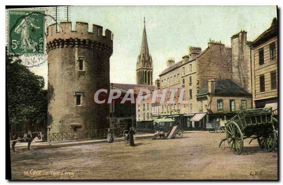 CPA Caen Le Tour Leroy