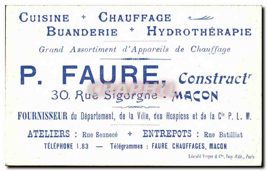 CPA Caen Le Tour Leroy — Verso
