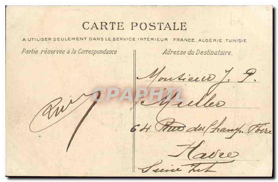 CAEN — Palais de l'Université — J. Bnachet (Déposé) — Verso