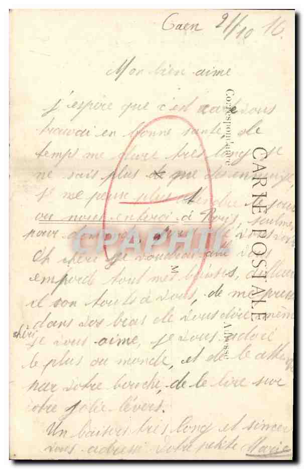 CPA Caen Maisons Anciennes Rue Saint Pierre Levrard — Verso