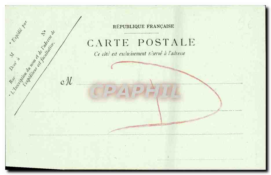 CPA Caen Vieilles Maisons Levrard — Verso