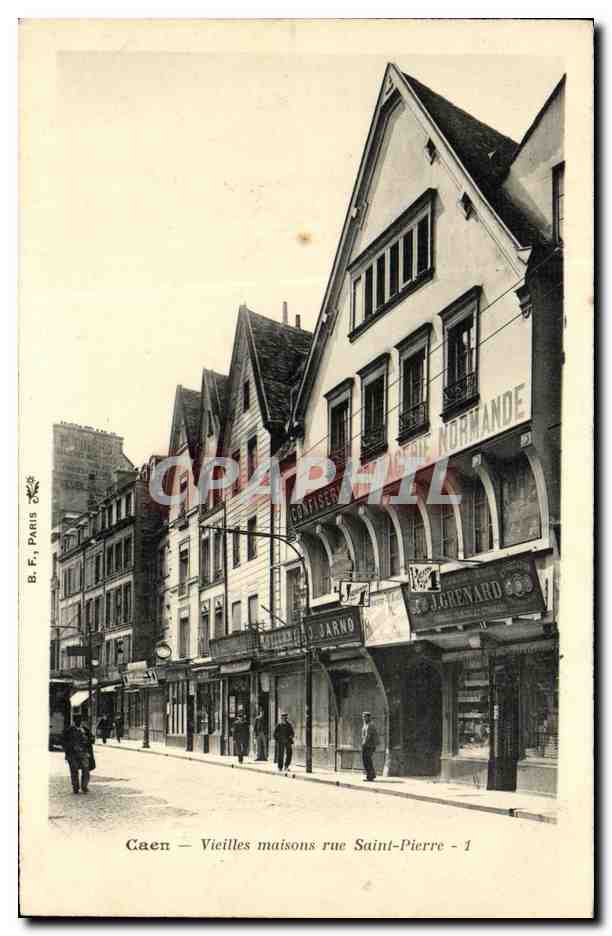 CPA Caen Vieilles Maisons Rue Saint Pierre Fromagerie normande