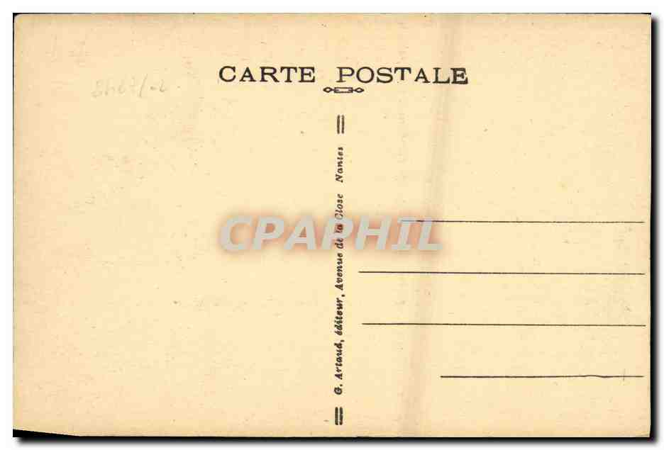 CPA Caen Vieilles Maisons en Bois Rue Saint Pierre Ouverture magasins chaussures Ozanne  — Verso