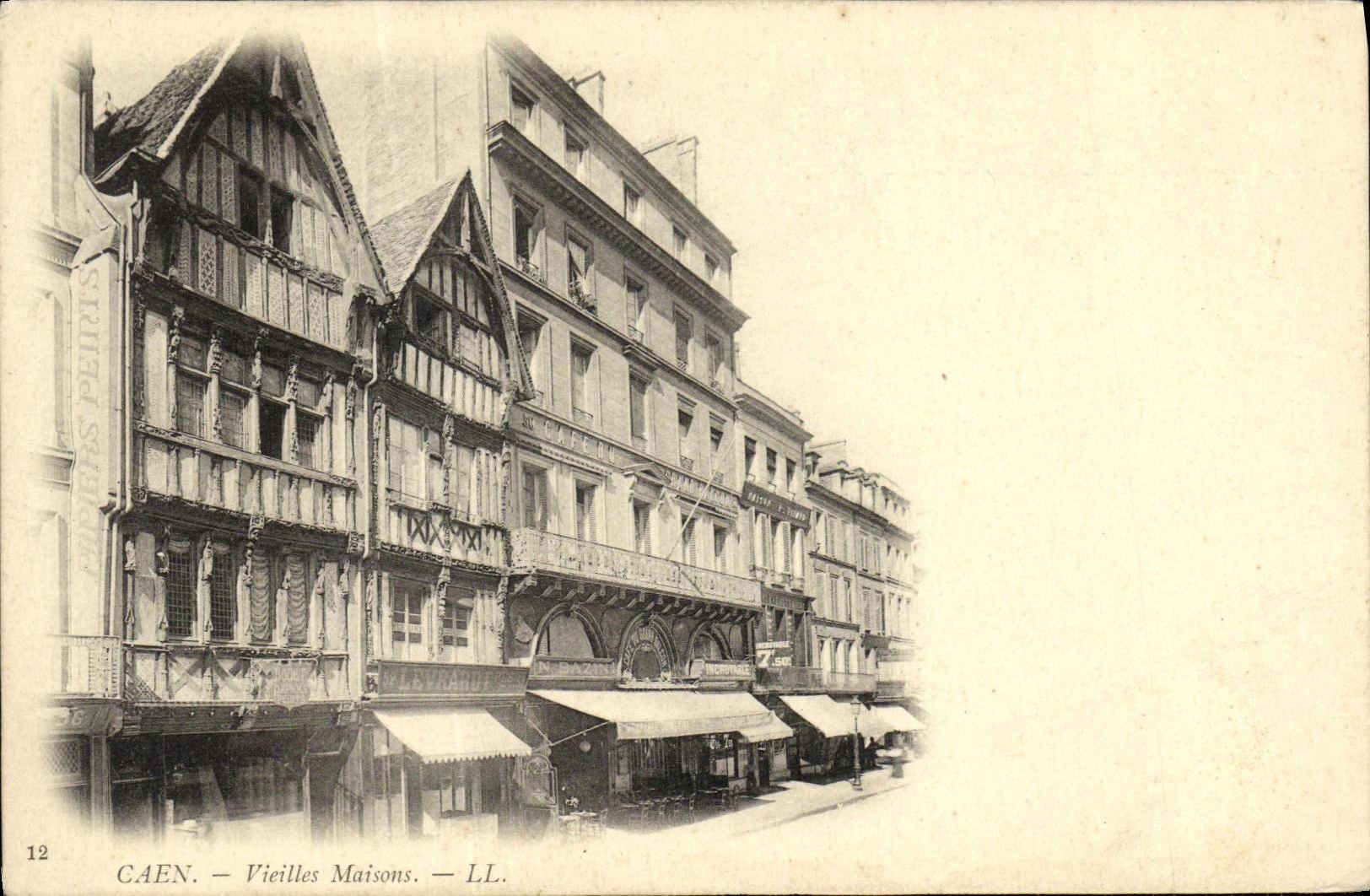 CPA Caen Vieilles Maisons Levrard