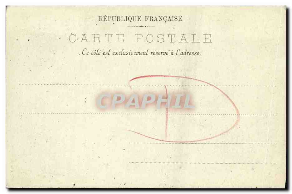 CPA Caen Vieilles Maisons Levrard — Verso