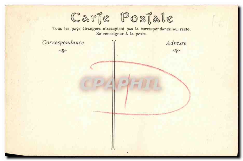 CPA Caen Maison de la Rue St Pierre Levrard — Verso
