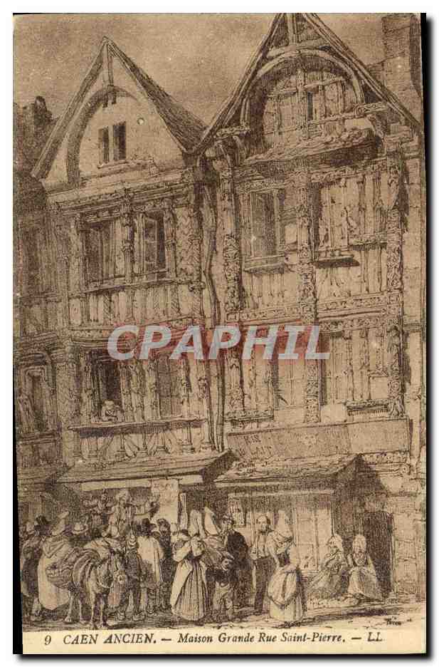 CPA Caen Ancien Maison Grande Rue Saint Pierre