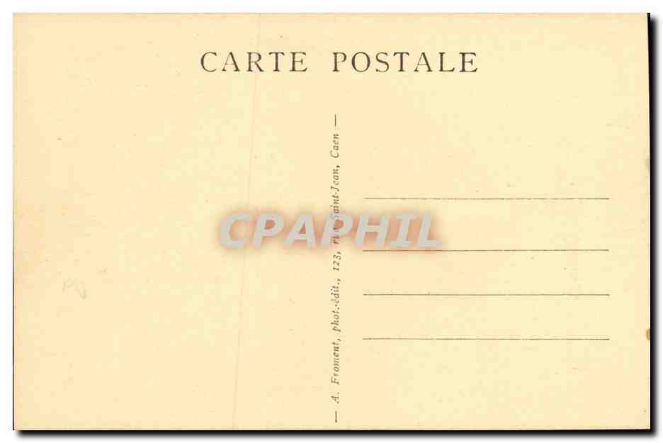 CPA Caen Vue Generale prise de l abbaye aux dames — Verso