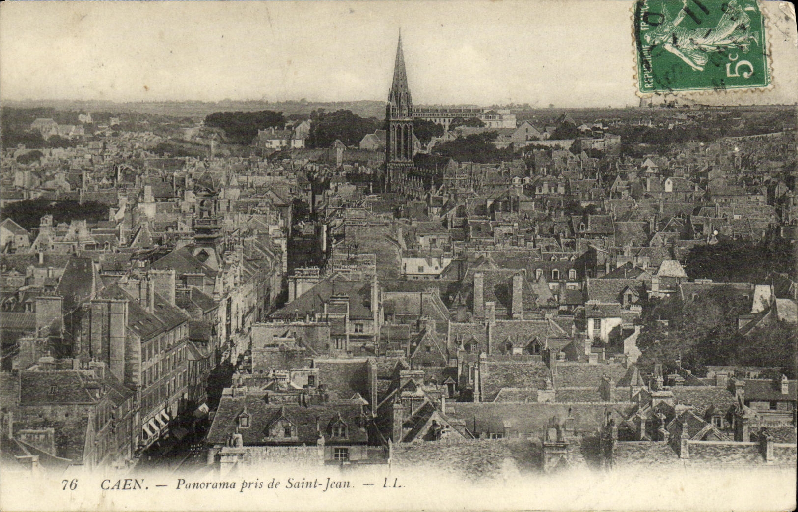 CPA Caen Panorama pris de Saint Jean