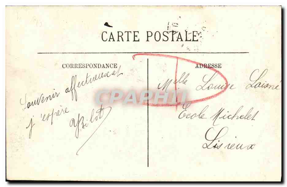 CPA Caen Panorama Pris du Vieux Saint Etienne — Verso