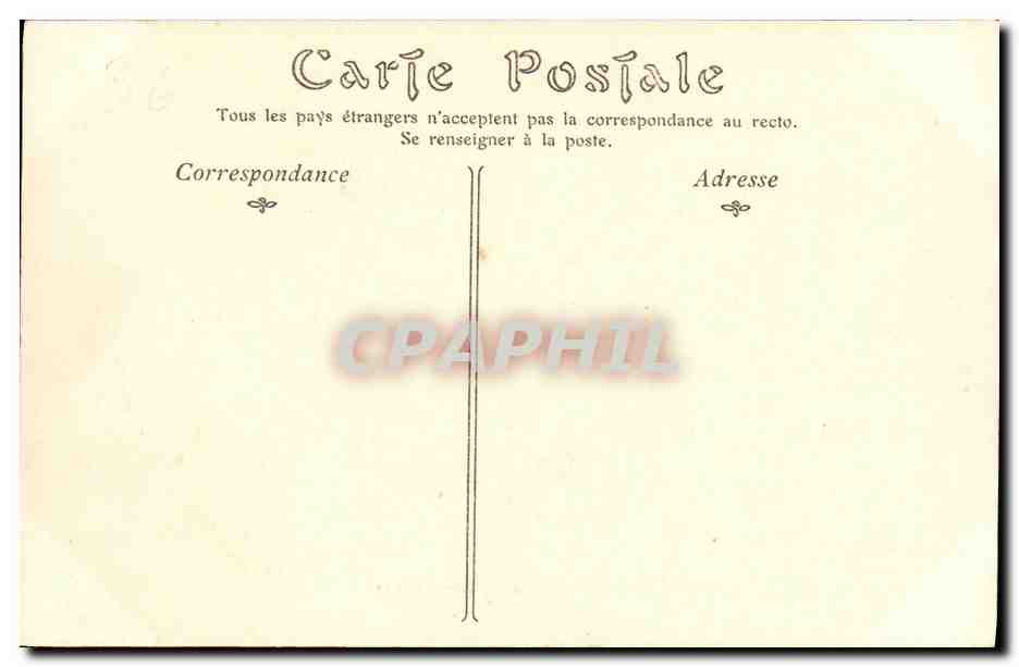 CPA Caen Vue Generale Prise des Remparts du Chateau — Verso