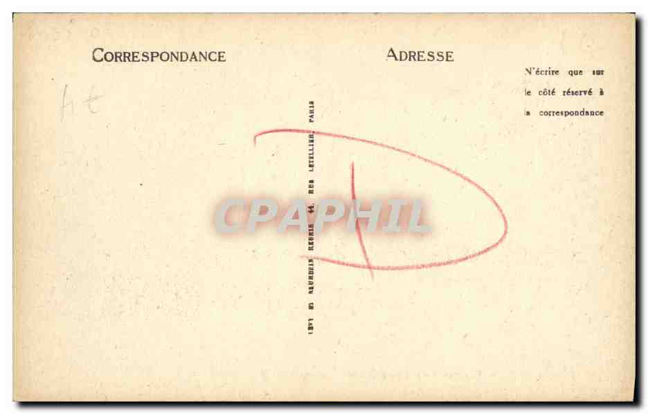 CPA Caen Vue Prise du Vieux Saint Etienne — Verso