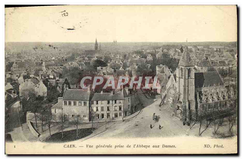 CAEN — Vue générale prise de l'Abbaye aux Dames — ND. Phot.