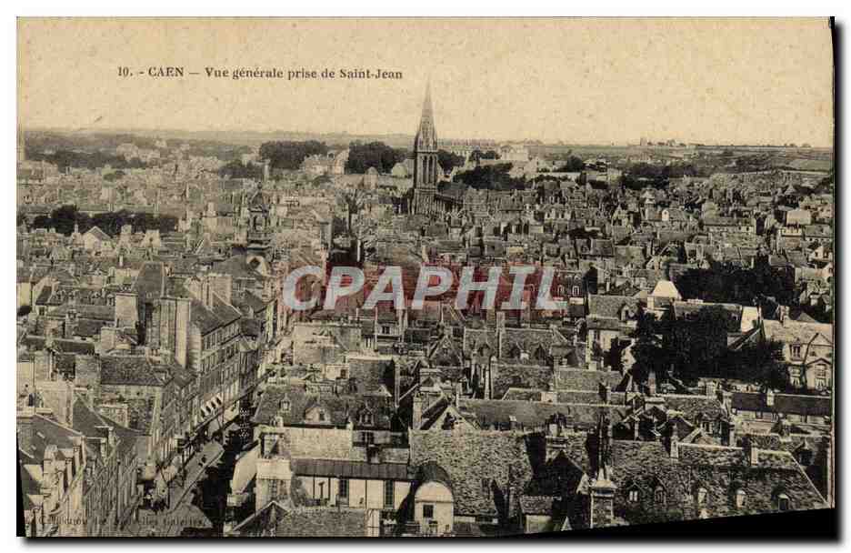 CPA Caen Vue Generale Prise de Saint Jean