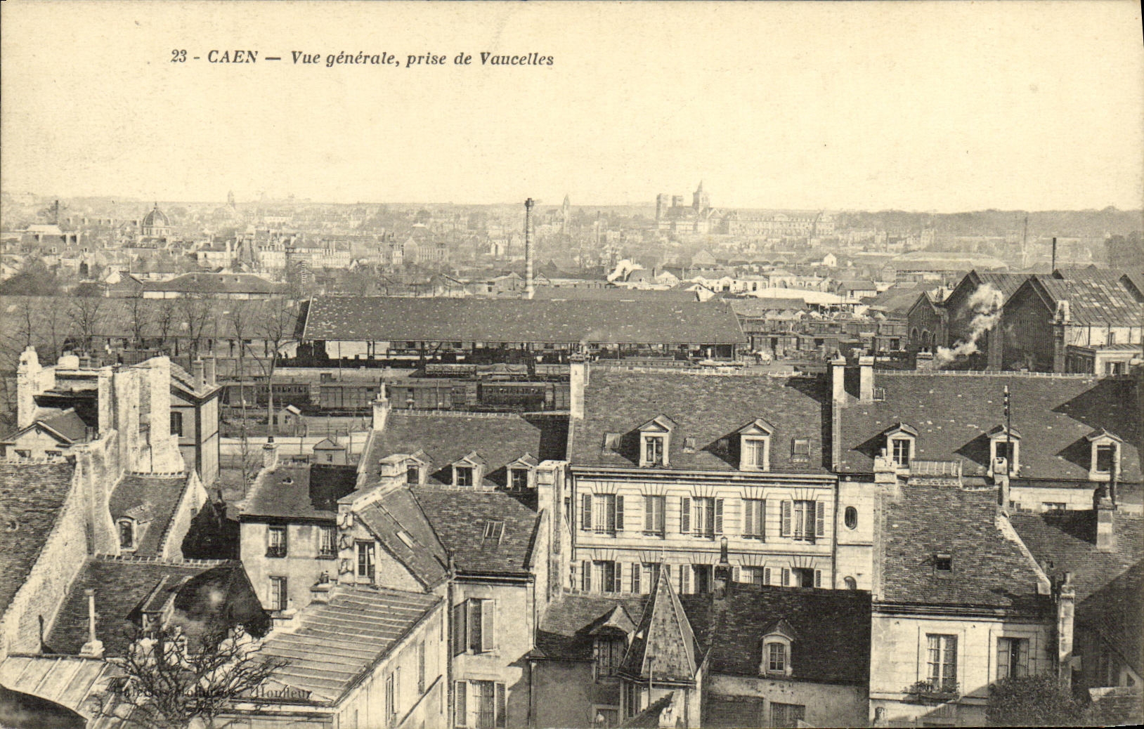 CAEN — Vue générale, prise de Vaucelles — Huardieur, n°23