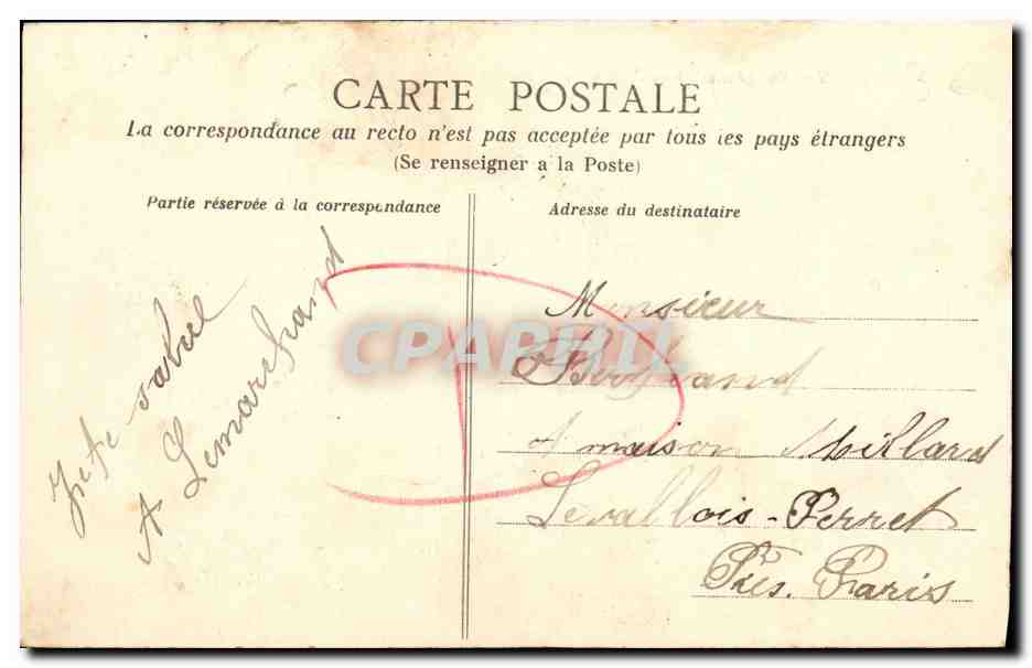 CPA Caen Vue Generale vers l Abbaye aux Dames — Verso