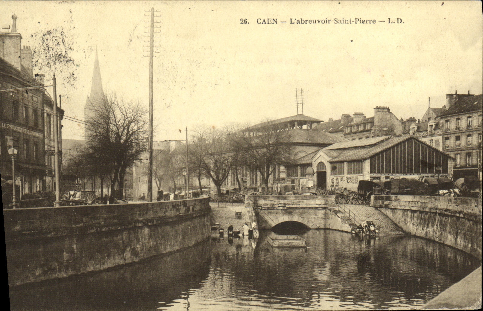 CPA Caen L Abreuvoir Saint Pierre
