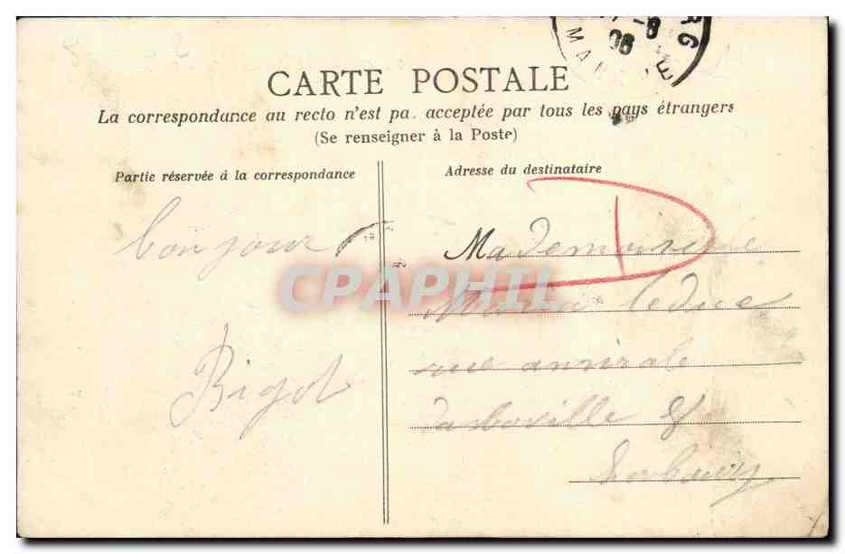CPA Caen L abreuvoir Saint Pierre — Rückseite