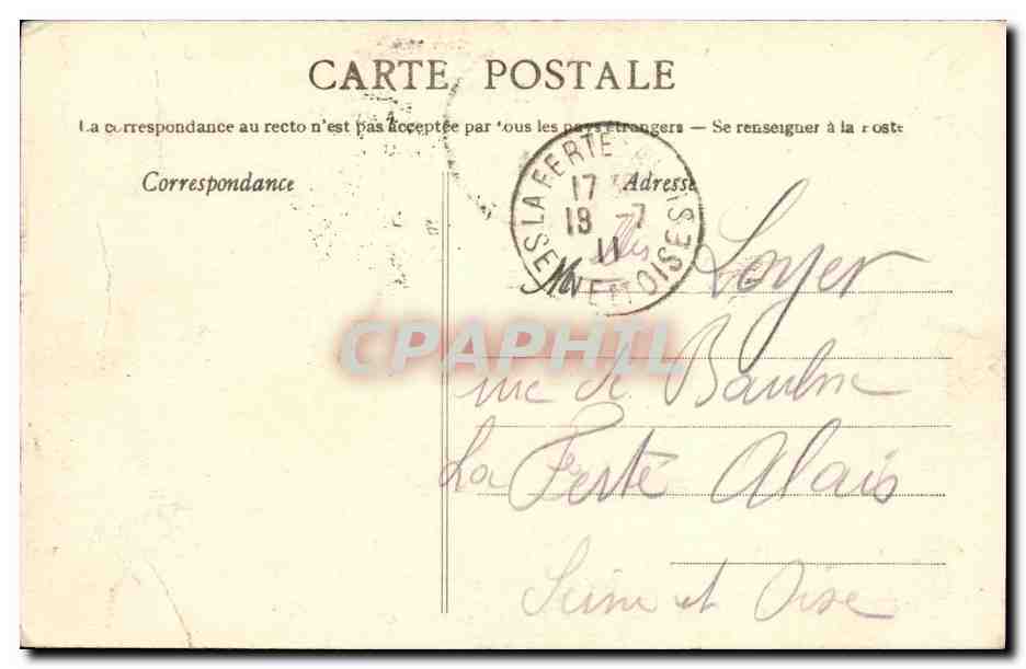 CPA Caen Bouluvard Saint Pierre L Abreuvoir et la Poissonnerie — Verso