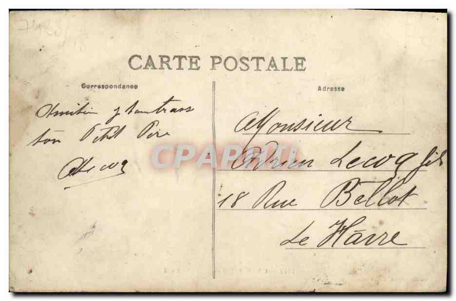 CPA Caen Aviation En Plein Vol Avion — Verso