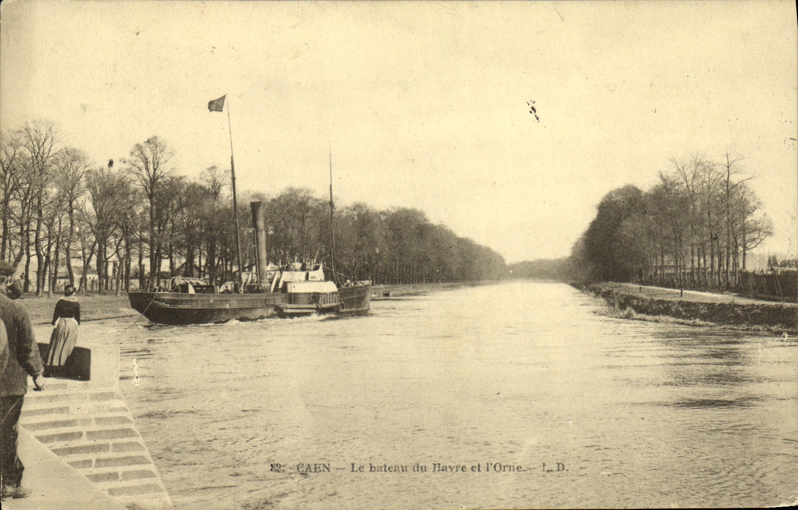 Caen — Le bateau du Havre et l'Orne — L.D.