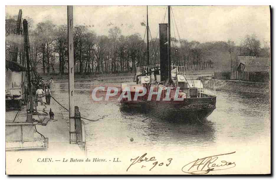 CAEN — Le Bateau du Hivvre — LL. — n°67