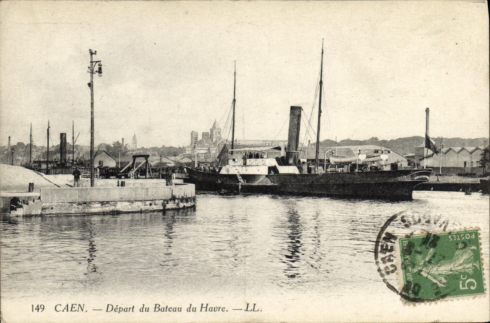 Caen — Départ du Bateau du Havre — LL