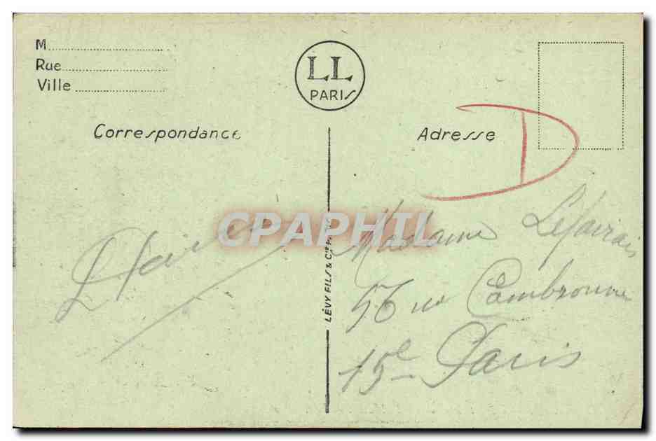 Caen — Départ du Bateau du Havre — LL — Verso