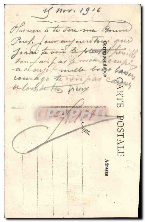 CPA Caen Le Debarcedere du Bateau du Havre — Verso