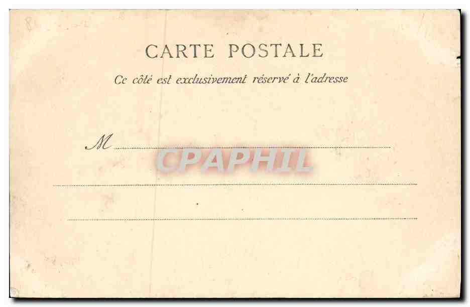 CPA Caen Depart du Bateau du Havre — Verso