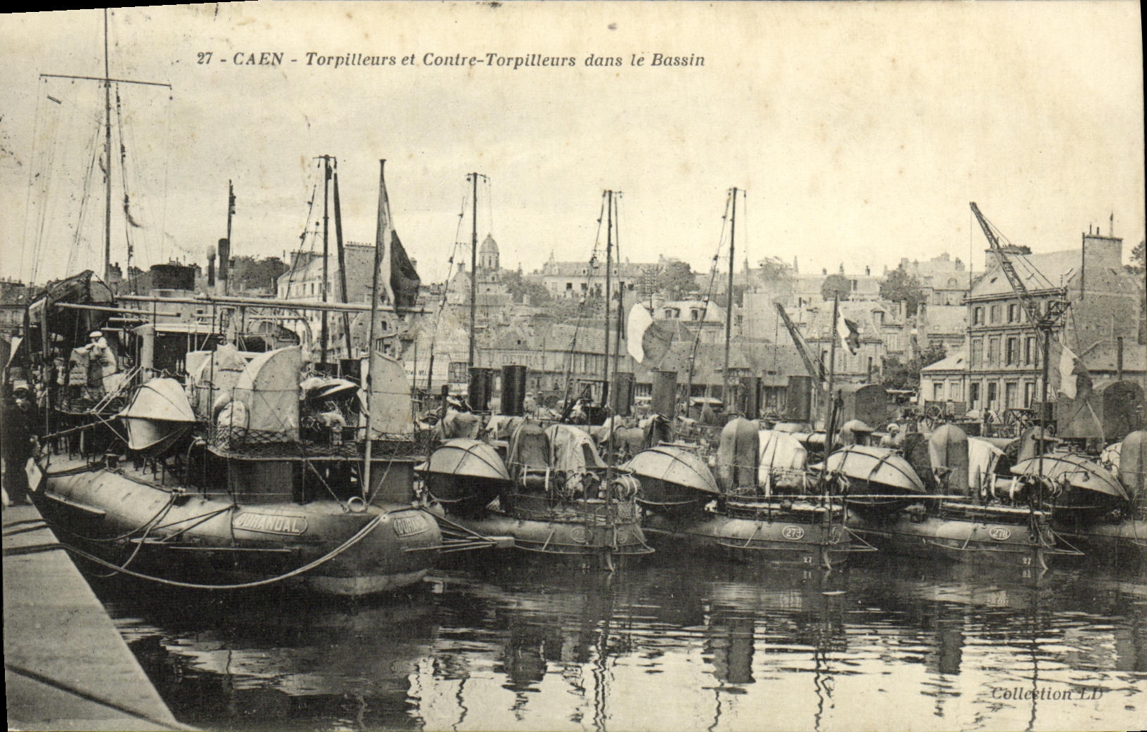 Caen - Torpilleurs et Contre-Torpilleurs dans le Bassin — Collection LL