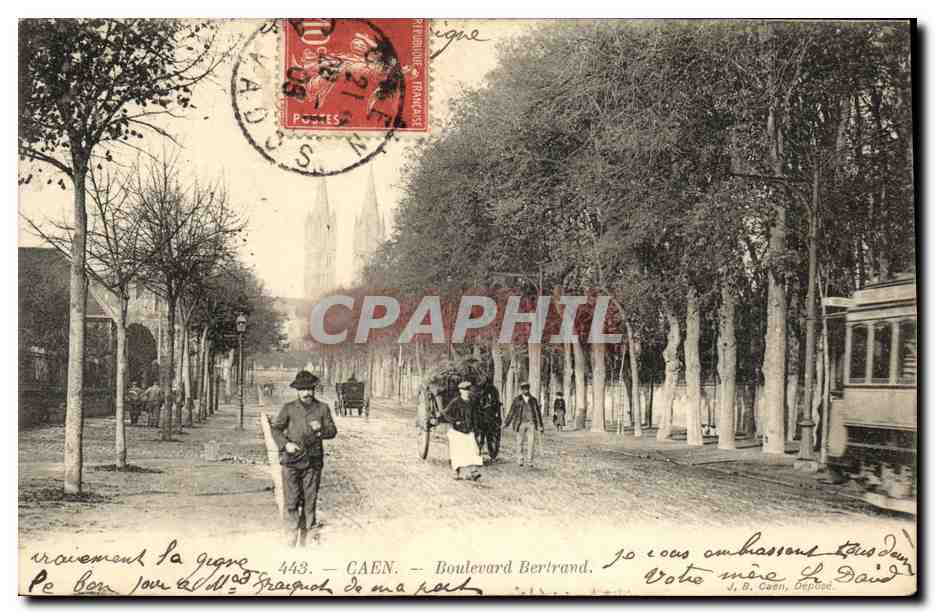 CPA Caen Le Boulevard Bertrand