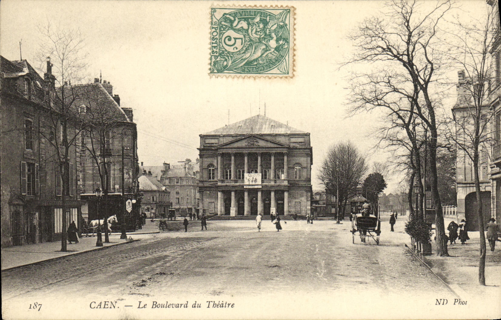 CPA Caen Le Boulevard du Theatre