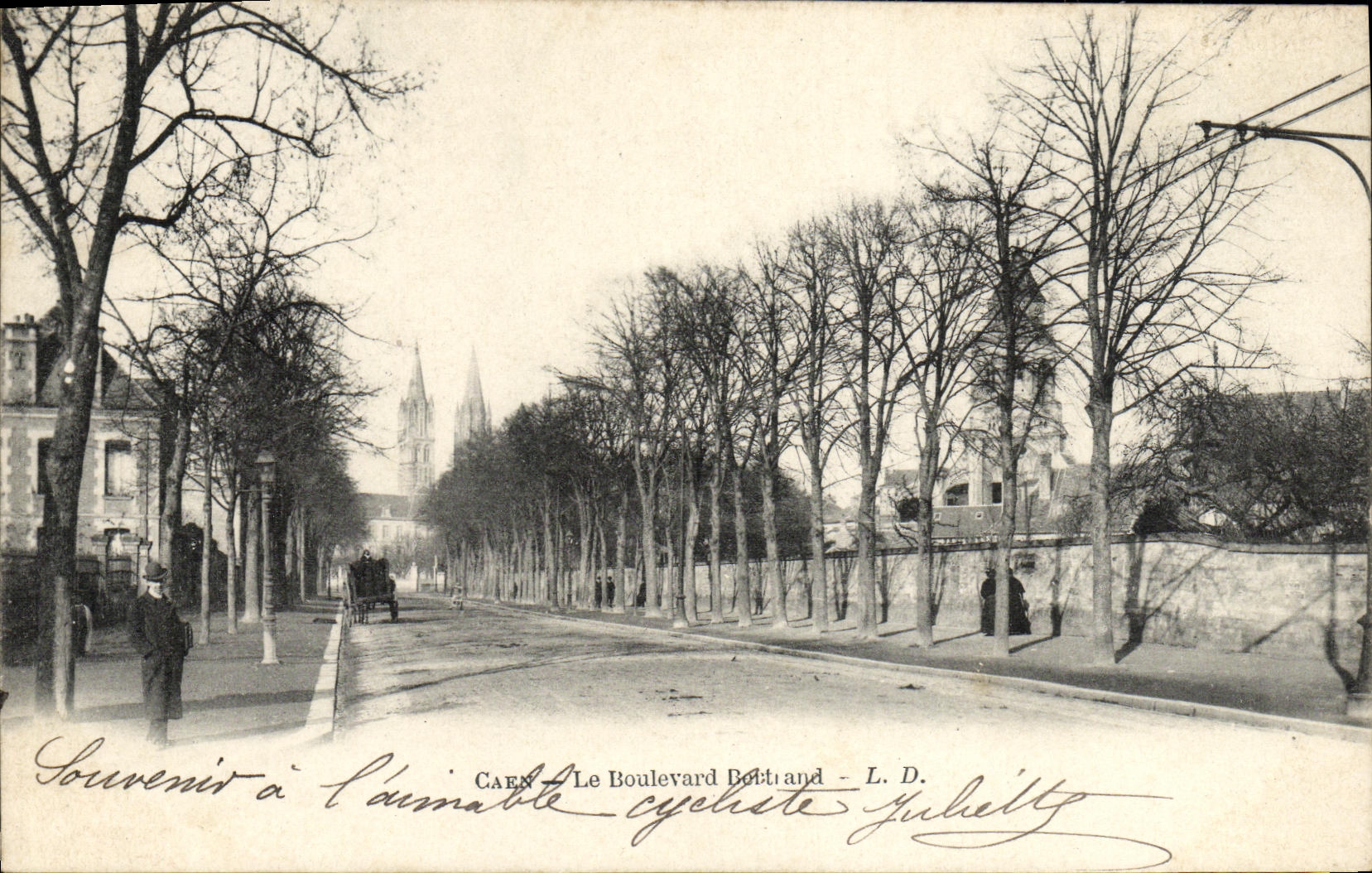 CPA Caen Le Boulevard Bertand