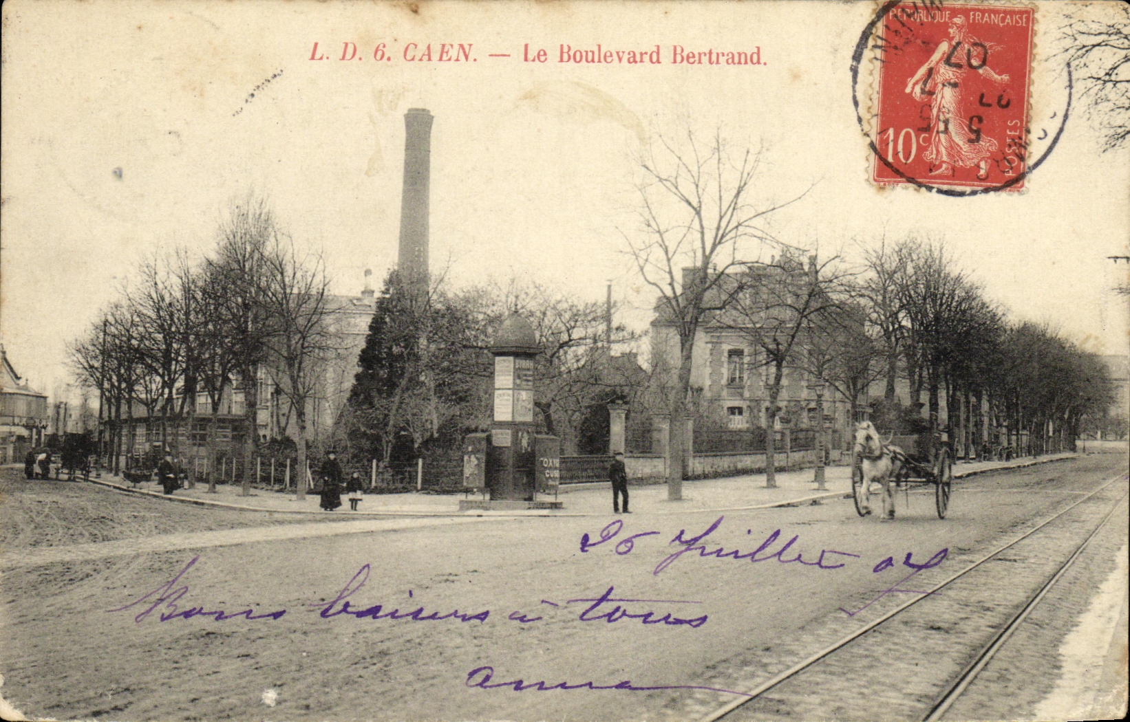 CPA Caen Le Boulevard Bertrand