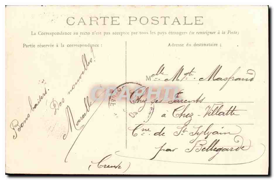CPA Caen Les Fosses Saint Jullen — Verso