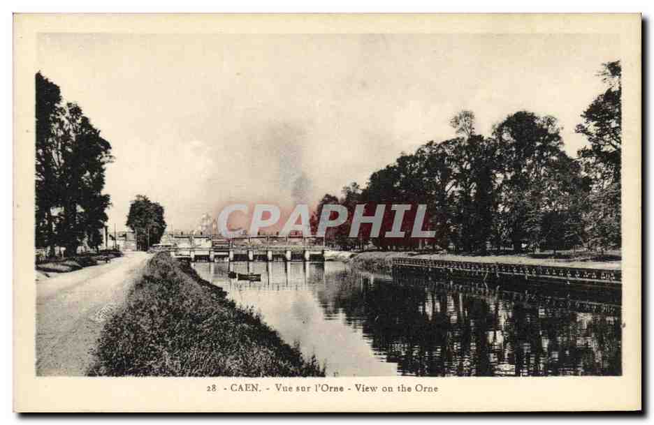 CPA Caen Vue sur l Orne