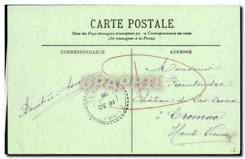 CPA Caen Bords de L Orne Pecheur — Verso