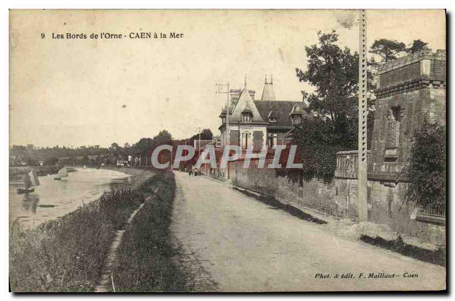 CPA Caen Les Bords de L Orne 
