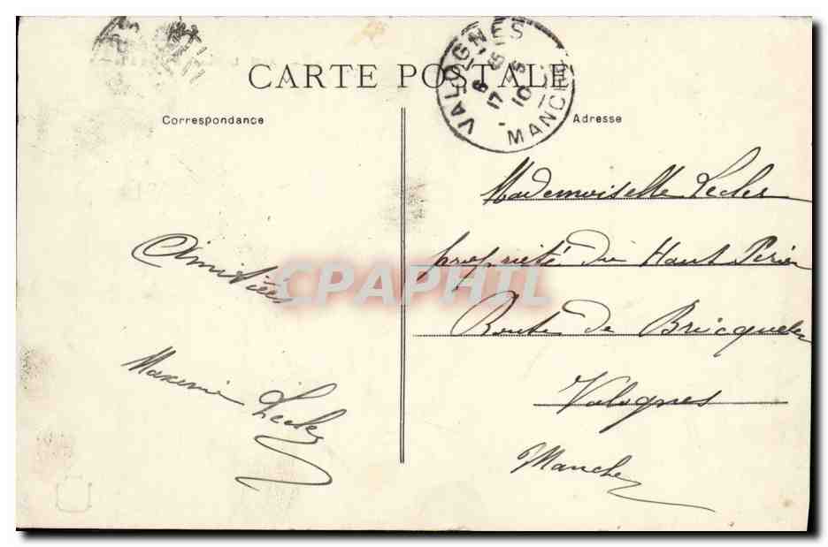CPA Caen Le canal de Caen a la — Verso