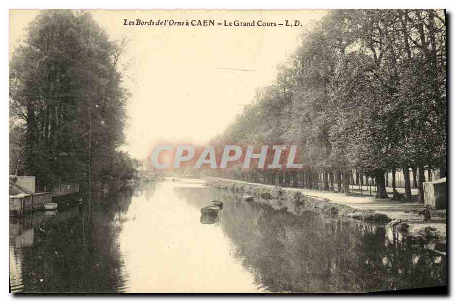 Les Bords de l'Orne à CAEN — Le Grand Cours — L.D.