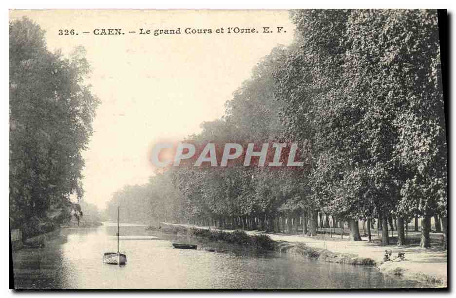 CPA Caen Le Grand Cours et L Orne
