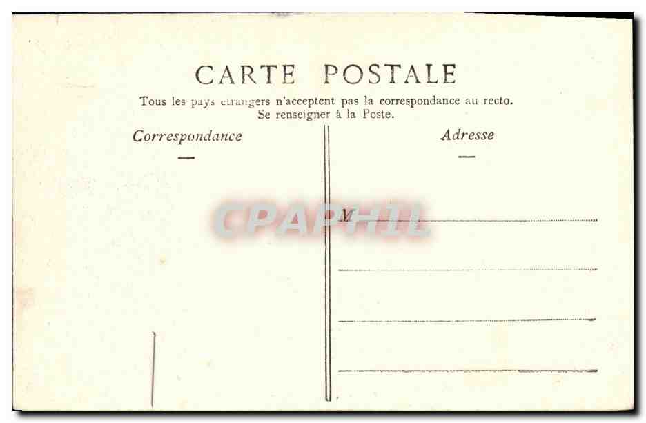 Caen — Cours Caffarelli et l'Orne — E.F. n°323 — Verso