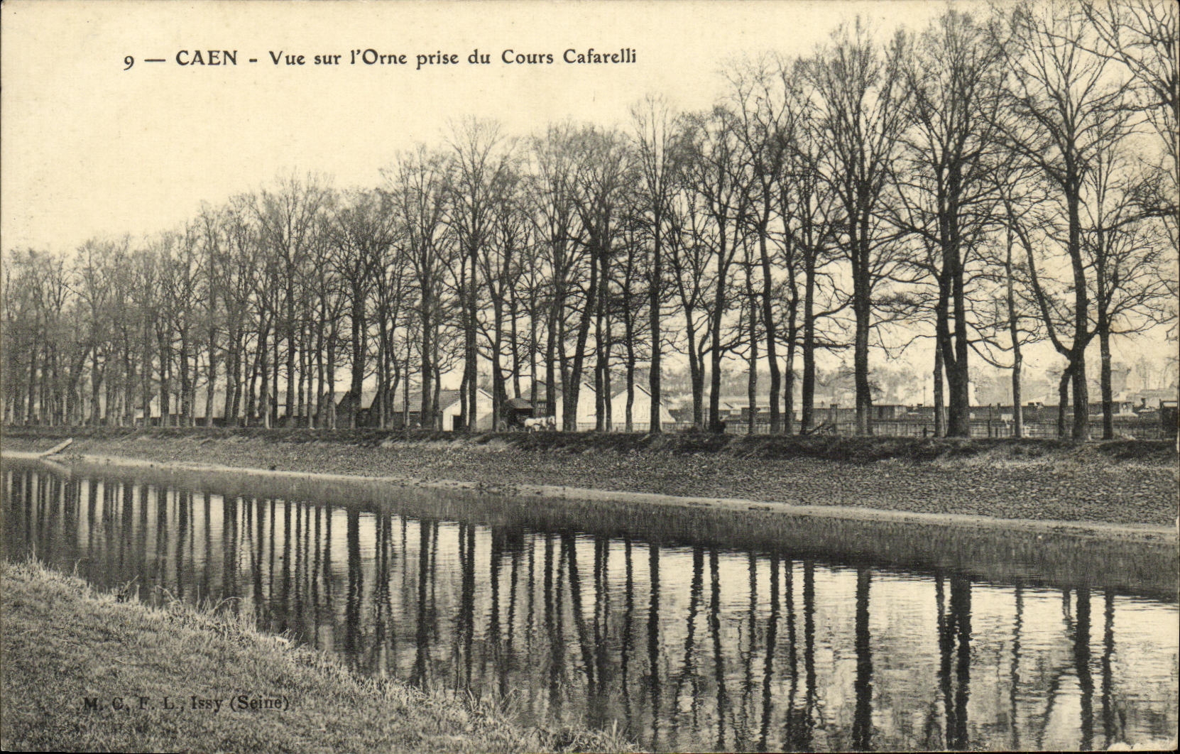CPA Caen Vue sur l Orne prise du Cours Cafarelli
