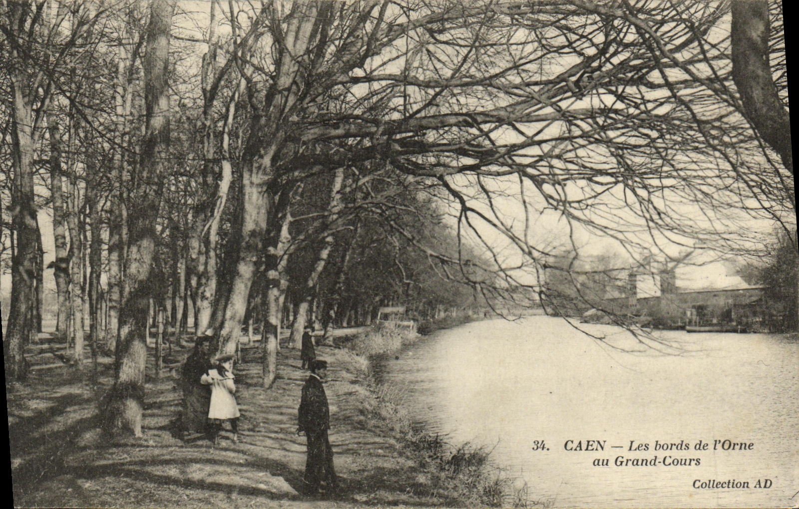 CAEN — Les bords de l'Orne au Grand-Cours — Collection AD