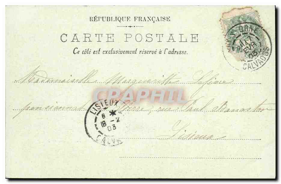 CAEN — Les Bains — LL. — M. Lifèvre — Verso