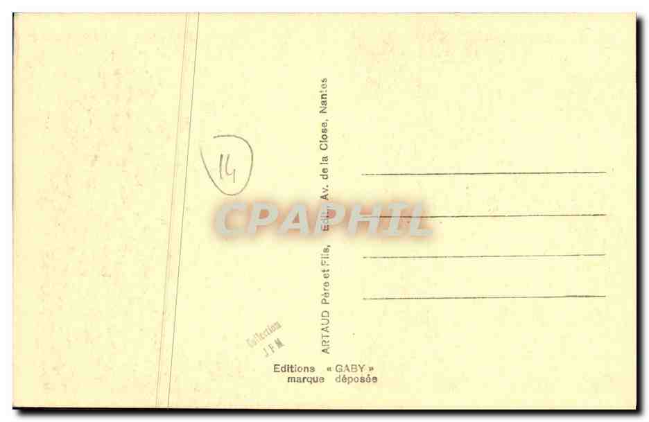 CPA Caen Place et Cathedrale Saint Pierre Militaria — Verso